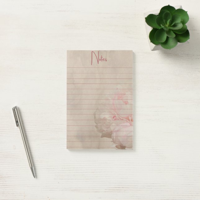 Notas Post-it® Vieja Rubor Floral Peony (Oficina)