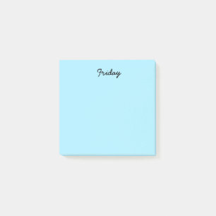 Notas Post-it® Viernes azul