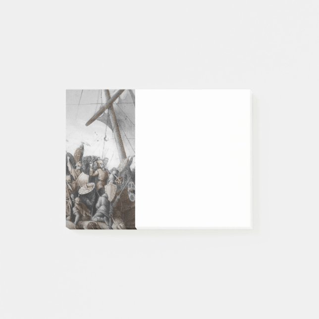 Notas Post-it® Vikings en Longboat (Anverso)