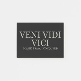 Notas Post-it® Vine, yo vi, yo conquisté - la luz