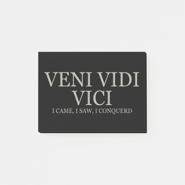 Notas Post-it® Vine, yo vi, yo conquisté - la luz (Anverso)