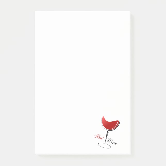 Notas Post-it® Vino Rojo (Anverso)