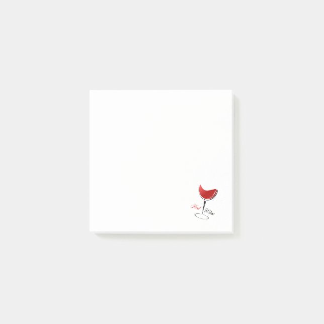 Notas Post-it® Vino Rojo (Anverso)