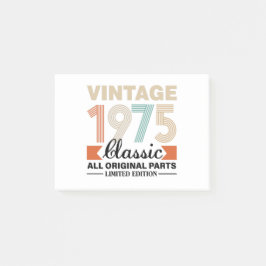 Notas Post-it® Vintage 1975 imited Edition Birthday