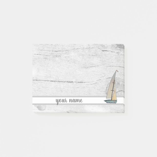 Notas Post-it® Vintage boot (Anverso)