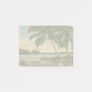 Notas Post-it® Vintage Coconut Palmas Breeze Tropical Sunset