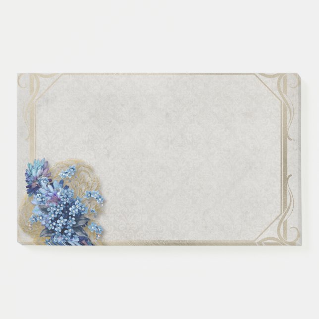 Notas Post-it® Vintage floral (Anverso)