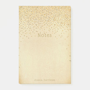 Notas Post-it® Vintage Glam Gold Confetti