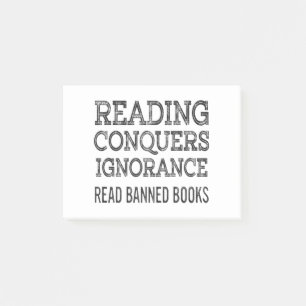 Notas Post-it® Vintage Leí Libros Prohibidos Amantes divertidos