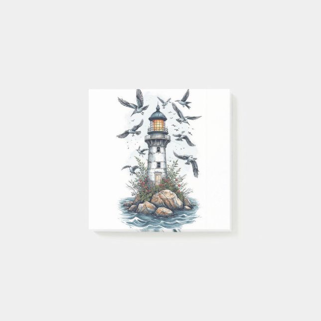 Notas Post-it® Vintage Lighthouse (Anverso)