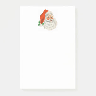 Notas Post-it® Vintage Retro Santa Claus