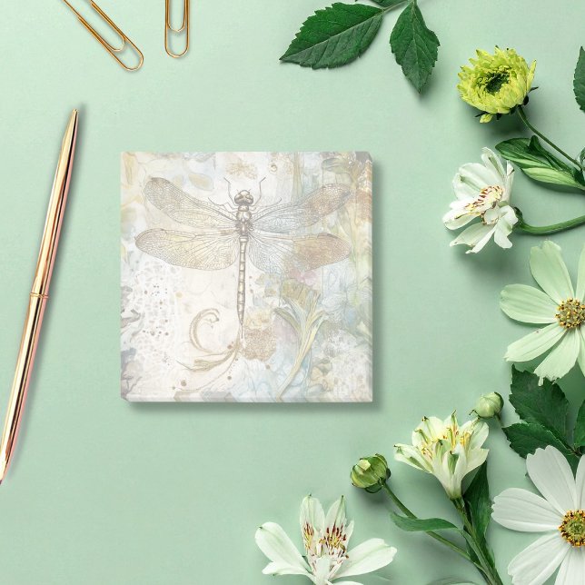 Notas Post-it® Vintage Serene Dragonfly  (Subido por el creador)