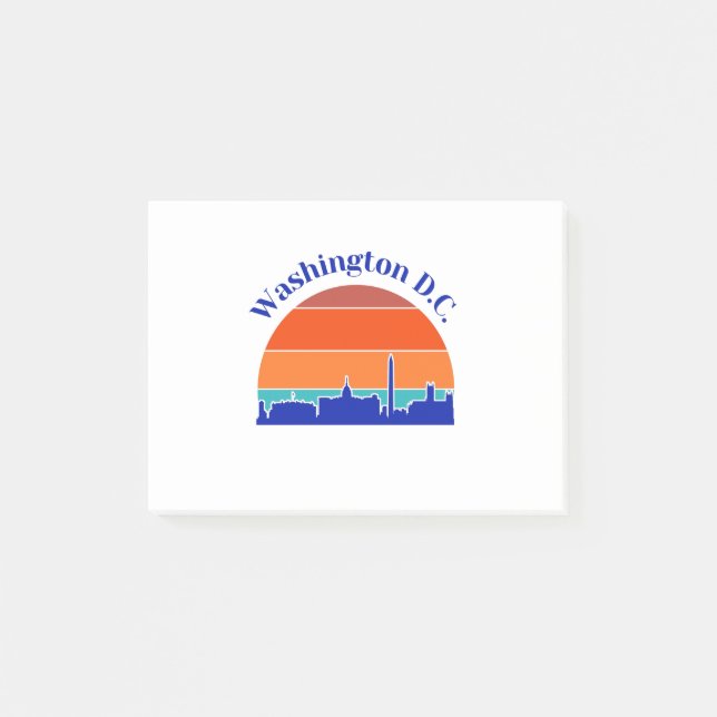Notas Post-it® Vintage Washington D.C. (Anverso)