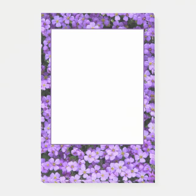Notas Post-it® Violet Flowers Framed Framed Post observa Violets  (Anverso)