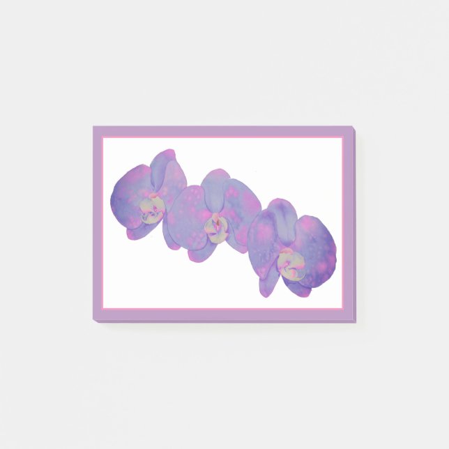 Notas Post-it® Violet Orchids (Anverso)