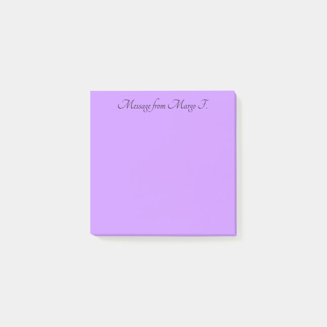 Notas Post-it® Violeta Pastel (Anverso)