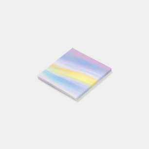 Notas Post-it® Violeta y Rayo Dorado Abstracto