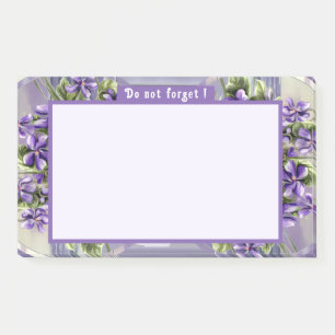 Notas Post-it® violetas en tarro lunar