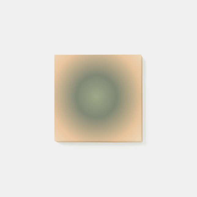 Notas Post-it® Virgo Zodiac, gradiente de aura marrón verde (Anverso)