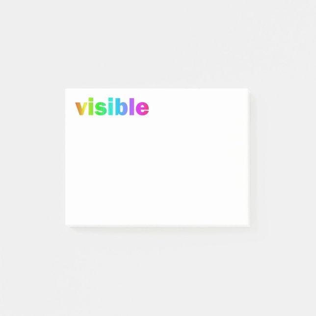 Notas Post-it® Visible (Anverso)