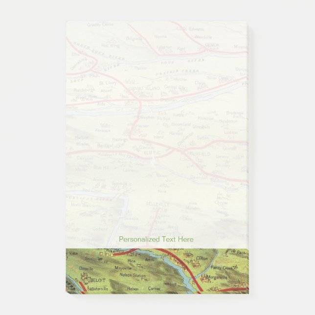 Notas Post-it® Vista de pájaros Grandes llanuras (Anverso)