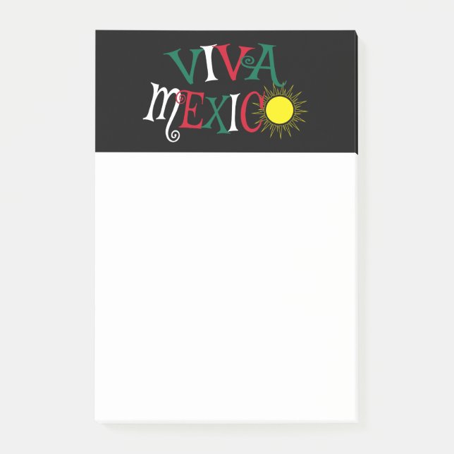 Notas Post-it® Viva México (Anverso)