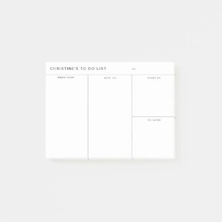 Notas Post-it® Volcar el cerebro para hacer la lista posterior