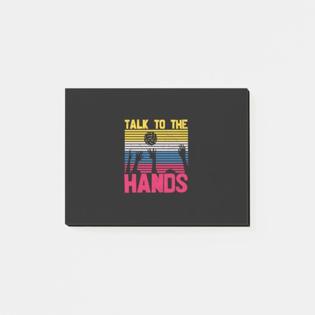 Notas Post-it® Voleibol | Hablar Con Las Manos (Anverso)