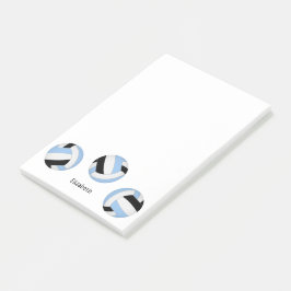 Notas Post-it® voleibol personalizado azul claro