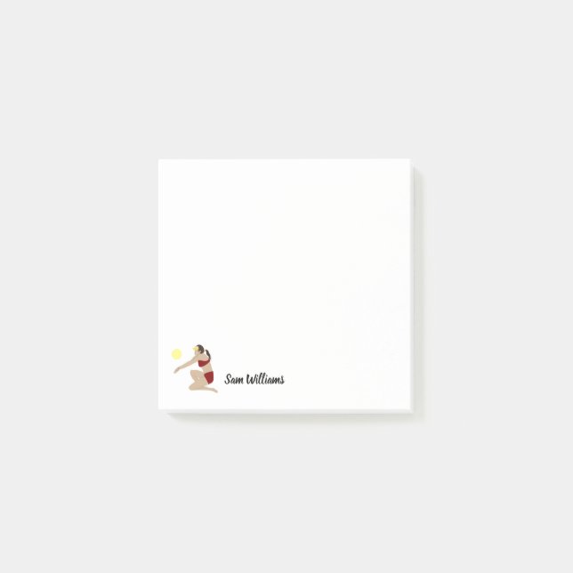 Notas Post-it® Voleibol playa (Anverso)