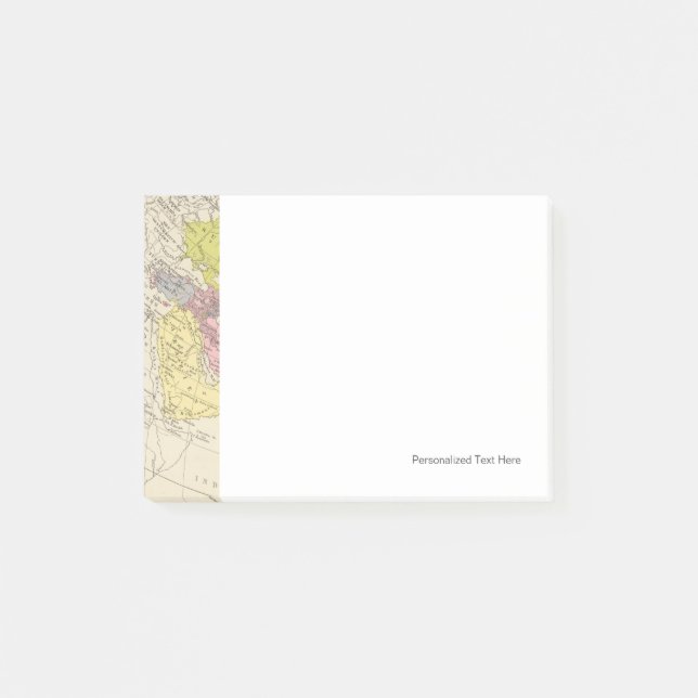 Notas Post-it® Volkerkarte von Asien - mapa de Asia (Anverso)