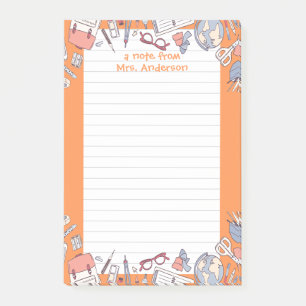 Notas Post-it® Volver al Naranja escolar