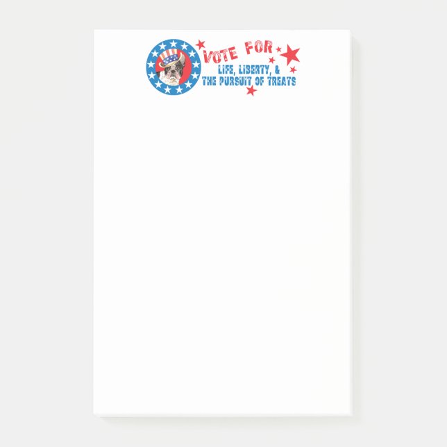 Notas Post-it® Votar por Francia (Anverso)