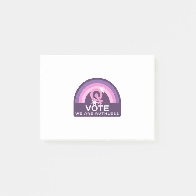 Notas Post-it® Votar sin piedad (Anverso)