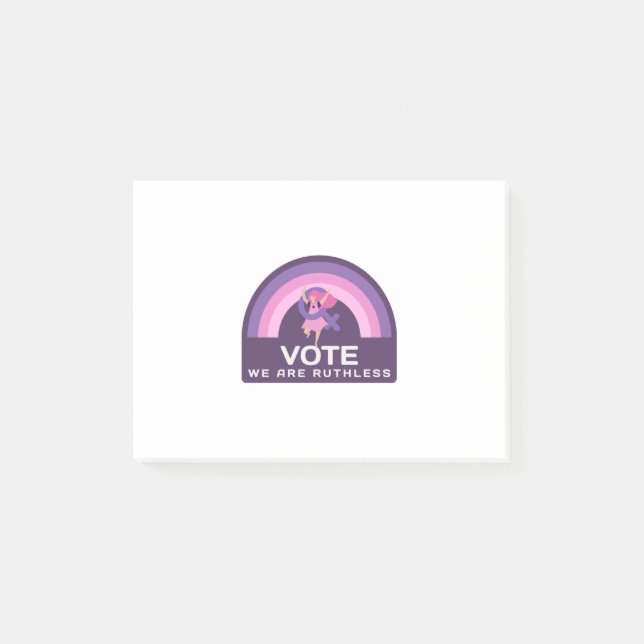 Notas Post-it® Vote We Are Ruthless (Anverso)