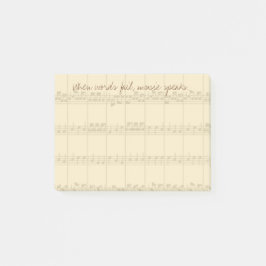 Notas Post-it® Voz musical