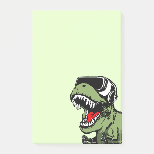Notas Post-it® VR T-rex (Anverso)