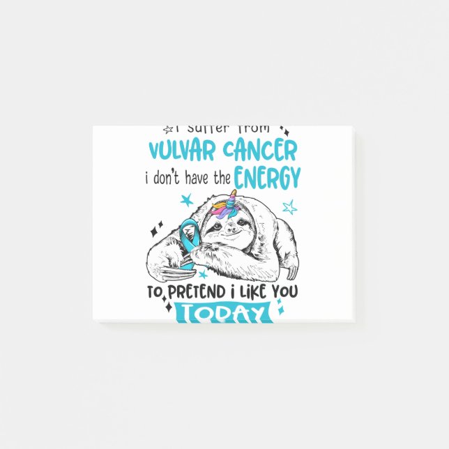 Notas Post-it® Vulvar Cancer Awareness Month Ribbon Gifts (Anverso)