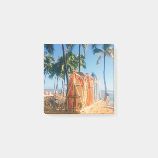 Notas Post-it® Waikiki Beach Surfboards (Anverso)