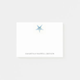 Notas Post-it® Watercolor Blue Starfish