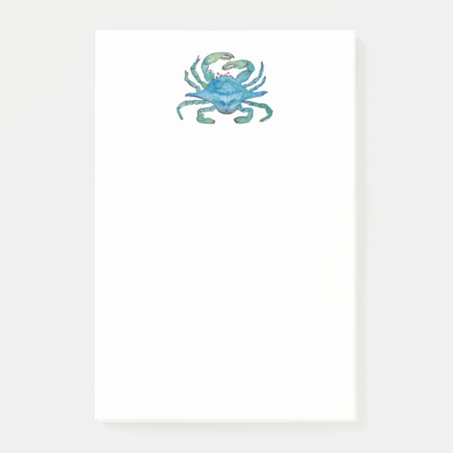 Notas Post-it® Watercolor Crab (Anverso)