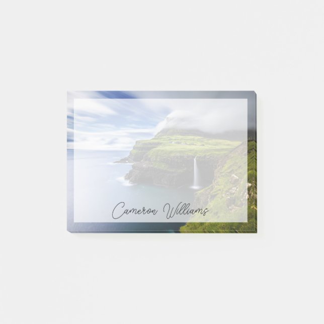 Notas Post-it® Waterfalls | Faroe Islands, Denmark (Anverso)