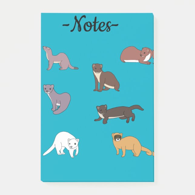 Notas Post-it® Weasels  (Anverso)