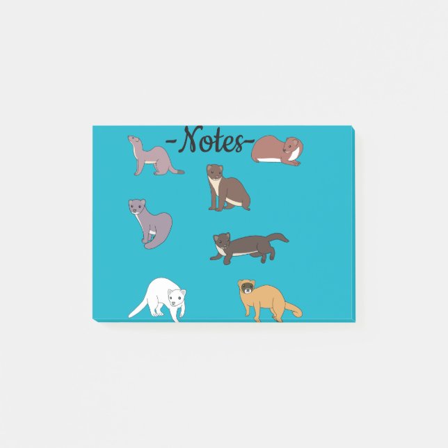 Notas Post-it® Weasels  (Anverso)