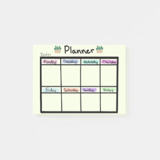 Notas Post-it® Weekly Planner Post it Notes