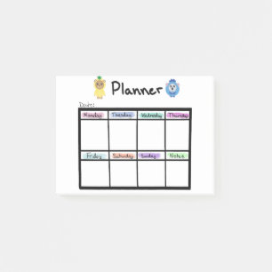 Notas Post-it® Weekly Planner Post it Notes