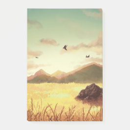 Notas Post-it® Wheat fields at sunrise