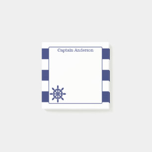 Notas Post-it® Wheel Add Name 3x3 de capitán náutico