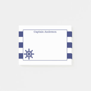 Notas Post-it® Wheel Add Name de capitán náutico 4 x 3