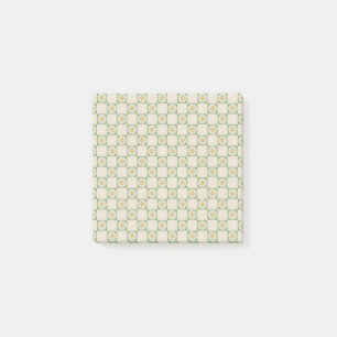 Notas Post-it® Whimsical Green Sunflower Checkpoint Retro Botánic